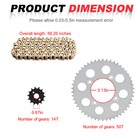 Drive Sprocket Chain W  Bolts Kit For Honda Xr100r Crf100f 428 X-ring Front Rear