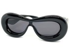 Oversized Exaggerated Retro Sun Glasses Super Thick Funky Black Frame Dark Lens