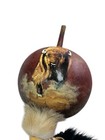 Hand Painted Dance Gourd Rattle  ceremonial  santa Fe Style New   Buffalo