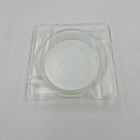 Kestell Poker Table Glass Ashtray  Clear Glass Ashtray  Vintage Poker Ashtray 4 