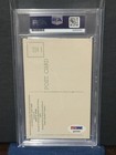 Satchel Paige Auto Gold Hof Plaque Postcard Yellow Psa Cleveland Indians