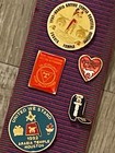 8 Collectible Lion s Club Pins-lapel-hat-guitar Strap-vintage And New-read Descr