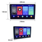 9  Double 2 Din Android 12 Car Stereo Radio Bluetooth Gps Navi Wifi Touch Screen
