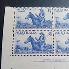 Australia 1949  Upu 3 1 2d   Sg232 Block Of 4 Stamps Mnh
