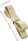 2 Pcs 2 8inch Popular Pu Leather Bridal Prom Bow Repair Shoe Clips Shoe Charm Ac