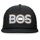 Men s Fanatics Black Boston Bruins Authentic Pro Rink Team Code Snapback Hat