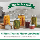 16 Oz Nesting Mason Jars 4-pack  Wide Mouth Pint Canning Jars With Lids And Ring