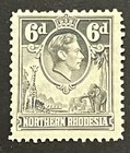 Travelstamps  1941 Northern Rhodesia Stamps Sg  38 - 6d King George Vi Mogh