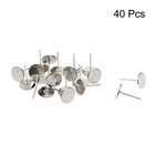 40pcs Upholstery Nails Tacks 19mm X 30mm Flat Head Furniture Nails Silver