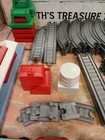 Vintage 1960s Child Guidance Railroad Plastic Train Lot Big 77 Pieces Of Track