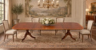 Vintage Henredon Mahogany Double-pedestal Extension Dining Table