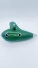 G b Guido Bondi Green Clay Ocarina Flute Instrument Pottery Sweet Potato Redware