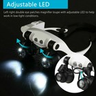 Magnifying Glass Led Light Head Loupe Jeweler Watch Bright Magnifier W 4 Lens