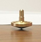 Two Metal Spinning Tops   Solid Brass   Made In The Usa  Free Shipping