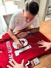 Alexis Mac Alister Signed 23 24 Home Shirt - Liverpool Fc - Argentina - Coa