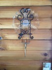 Black Wall Mount Plate Rack Display Holder Single Collector Plate Metal  m854 
