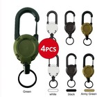 Heavy Duty Retractable Keychain Badge Reel With Carabiner Clip Holder