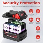 2 Pack 6 0 Ah For Milwaukee For M18 Lithium Extended Capacity Battery 48-11-1860