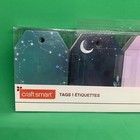 Craft Smart Gift Tags Label Floral Moon Stars 50 Pcs 2 7 x4 2 