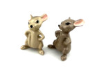Hagen Renaker Vintage Retired Miniature Figurine Brother Mouse In Two Shades