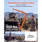 Uimoso Truck Crane 500 Lbs Pickup Hitch With Manual Winch And Hydraulic Jack