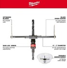 Milwaukee 2 In  To 7 In  Black Oxide Adjustable Hole Saw Cutter New
