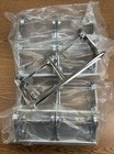 Lot Of 5 -- New Commercial Chrome Double Dual Roll Toilet Tissue Paper Holders