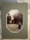 C1910s Mexico Woman Traditional Dress Church Antique Original Photo Mounted