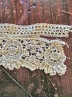 Antq Handmade Bobbin Lace Trim Insert Wedding Christening 1 3 4  X 12  Diy Sew
