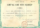 Vietnam Vnch 1973 Military Graduation Certificate Of Military Transportation