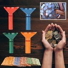 4 Color Coin Storage   Sorter Tubes Assorted Wrappers Counters New
