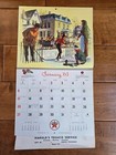 1963 Texaco Advertising Calendar Harold s Texaco Service Station Colfax  Wi