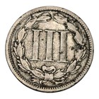 Old 1865 Us 3 Cent Nickel Type Coin Vf Philadelphia Mint