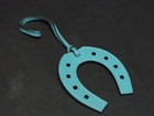  Hermes Paddock Cheval Swift Horseshoe Keychain Blue L22cm Japan  used 