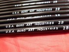 1 Dozen  12   Vintage Drawing sketching Pencils Charcoal Round 2b Duro Art Usa