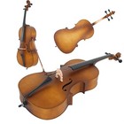 School Band 4 4 Size Matte Golden Cello With Bag  Bow  Rosin   Bridge