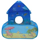Kids Pop Up Tent With Play Pen Area Beach Marine Animal Theme Folding Indoor    