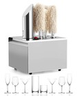 5 Heads Commercial Glass Polisher Electric Winery Wine Glass Polishing Machine