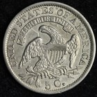 1835 Capped Bust Silver Half Dime Au  E230 Rzncm