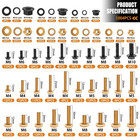 1004pc Metric Bolt Nut Washer Kit M4 M5 M6 M8 Grade 8 8   10 9 Flange Assortment