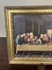 Vtg The Last Supper Print Framed Gold Tone 15    X 8 6    X 7 8    Jesus Christianity