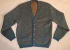 Nice Vtg 50 s 60 s Mohair Cardigan Sweater Vgc Sz Lg Kurt Cobain Grunge Puritan 