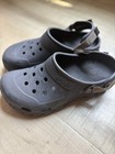 Crocs Unisex Gray Off-road Clog Slip On Shoes Mens 10 Womens 12