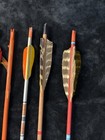 Vtg Lot  10  Wood Archery Arrows Restoration decor Lot  2  Broadheads 28  - 33 