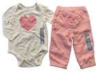 Baby Gap Nwt Girl s 6 12 Mo  2 Pc  Set Mommy Bodysuit Top   Pink Sweat Pants