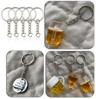 Key Ring With Chain And Open Jump Rings 1 Inch  50 Pack New