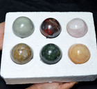 1 5 Kg 6 Pcs Natural Untreated Multi Color Mixed Huge Gems Sphere Wholesale Lot