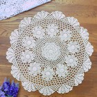 20  White Vintage Hand Crochet Doily Round Lace Table Topper Flower Tablecloth