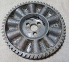 Industrial Machine Age Salvage Aluminum Gear Steampunk Altered Art Robot Decor