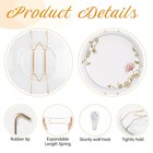 10 Pack 8-10 Inch Plate Hangers For The Wall Stainless Steel Invisible Wire